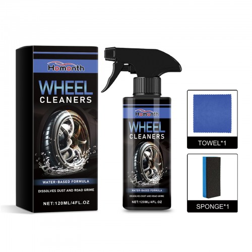 Homonth Wheel Cleaner Water-Based Formula Dissolves Dust & Road Grime 120ml